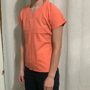 Peach Colored Katherine Heigl Collection Scrub Top